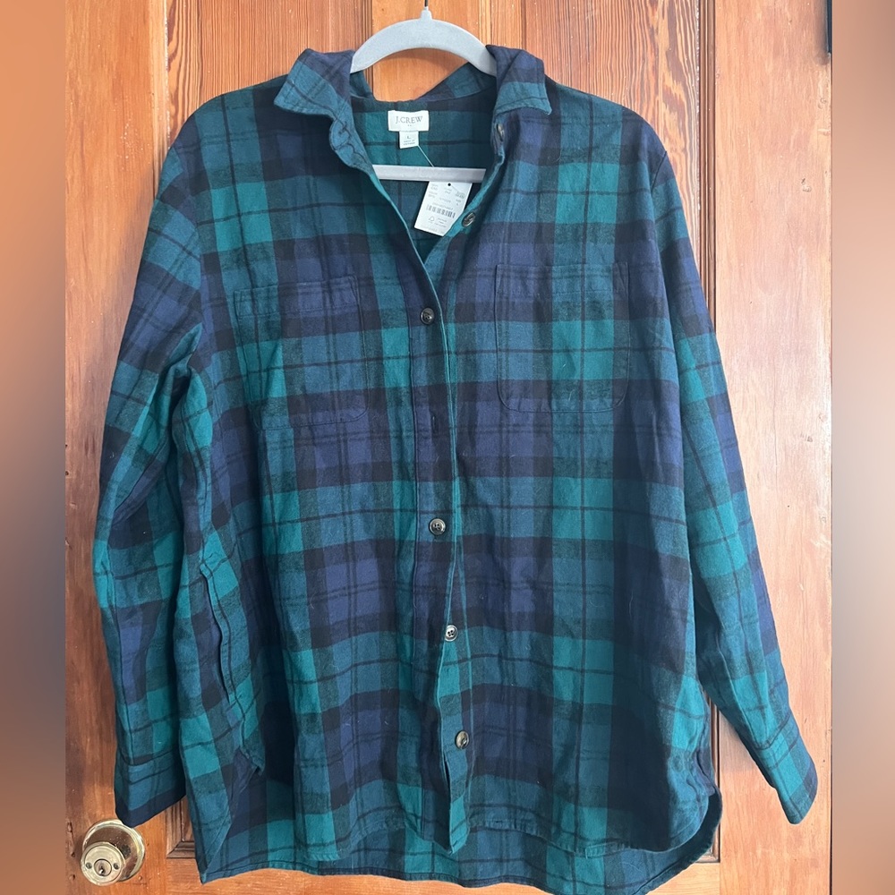NWT J CREW flannel shirt jacket